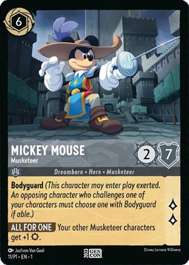 Mickey Mouse - Musketeer (GenCon 2023) (11) [Promo Cards]