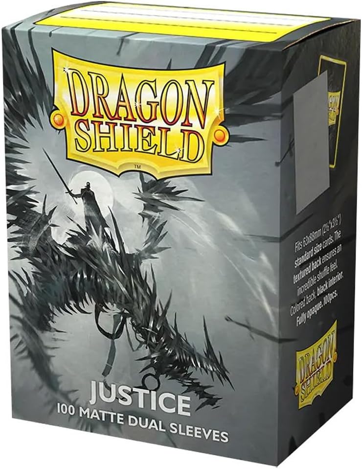 100ct Dual Matte Sleeves - Standard Size - Justice