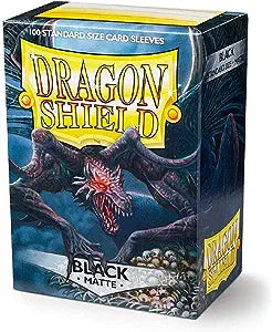 100ct Matte Sleeves - Standard Size - Black