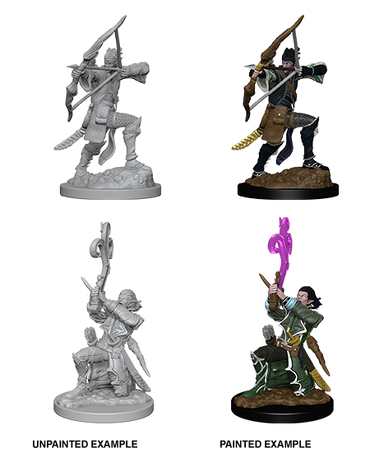D&D NMM W04 Elf Bard Male unpainted miniature