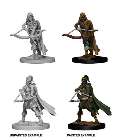 D&D NMM W01 Human Female Ranger unpainted miniature