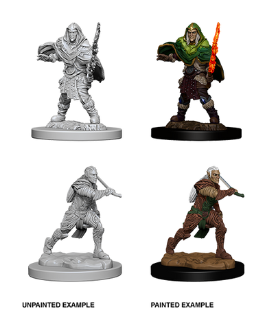 D&D NMM W06 Elf Fighter Male unpainted miniature