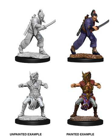 D&D NMM W08 Human Male Monk unpainted miniature