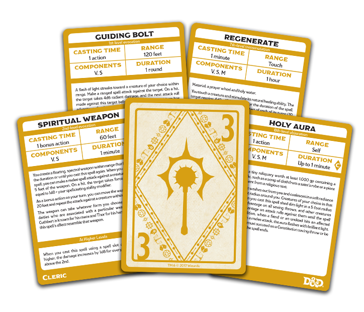 Dungeons & Dragons Spellbook Cards: Cleric