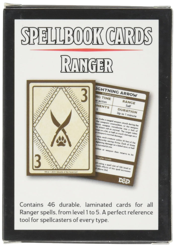 Dungeons & Dragons Spellbook Cards: Ranger