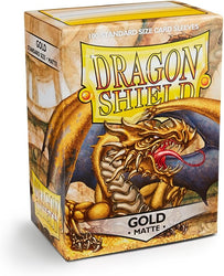 100ct Matte Sleeves - Standard Size - Gold
