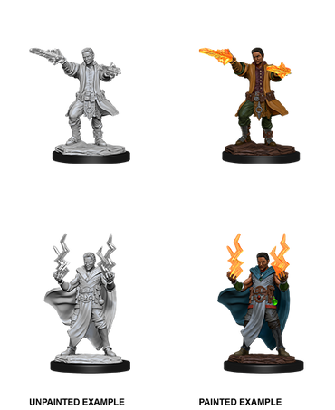 D&D NMM W12 Human Sorcerer unpainted miniature