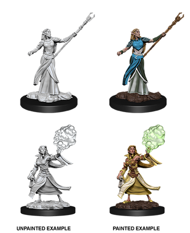 D&D NMM W12 Elf Sorcerer unpainted miniature