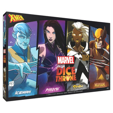 Marvel Dice Throne: X-Men Box 1 Fighters (Iceman, Psylocke, Storm, and Wolverine)