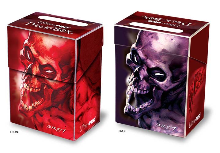 ultra pro brom デッキボックス Ultra PRO: Deck Box - Brom (Red and Purple Skulls)