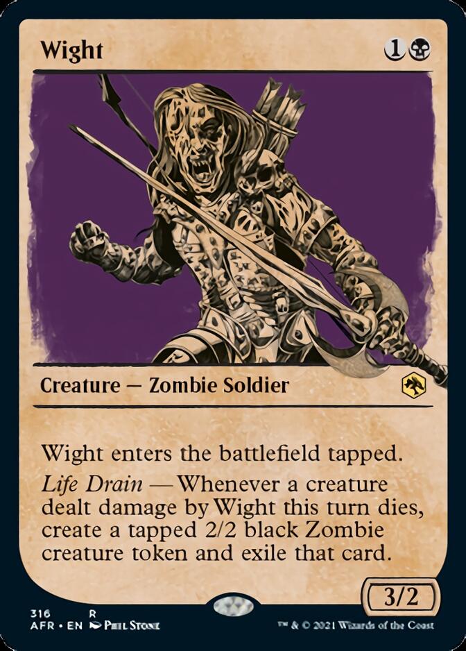 mtg forgotten realms rare cards Wight (Showcase) [Dungeons & Dragons: Adventures in the Forgotten Real