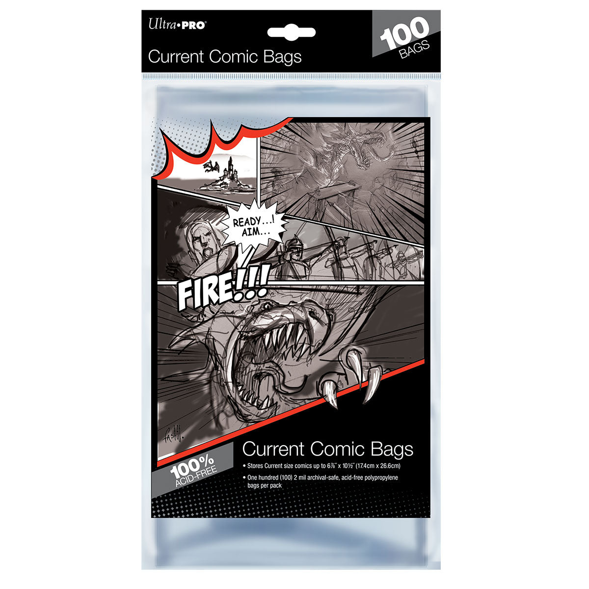 Ultra PRO: Comic Bags - Current Size (6-7/8