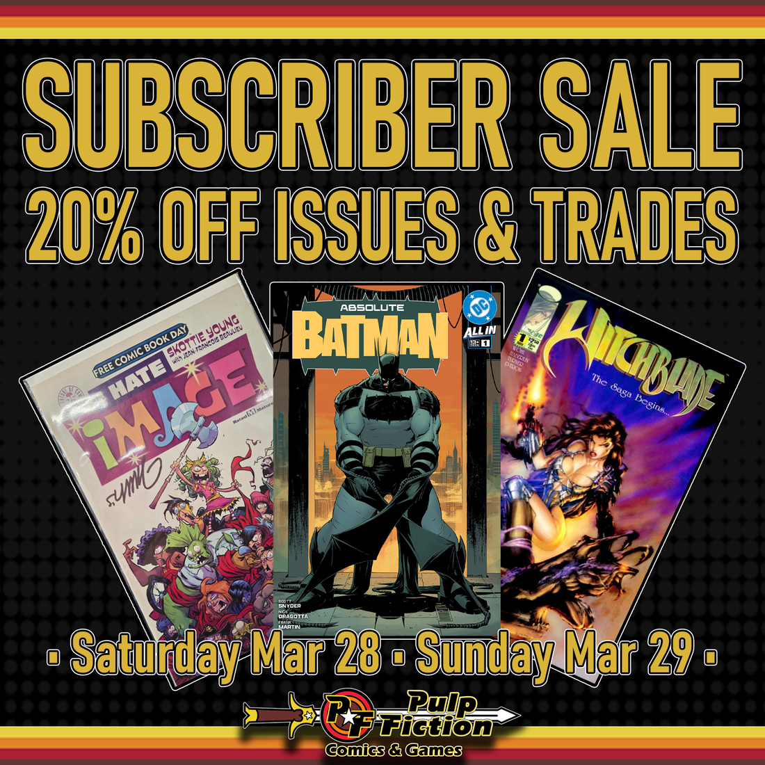 Comic Subscriber Flash Sale!