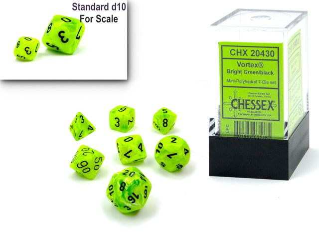 Vortex Mini 7 Die Set Bright Green/ Black