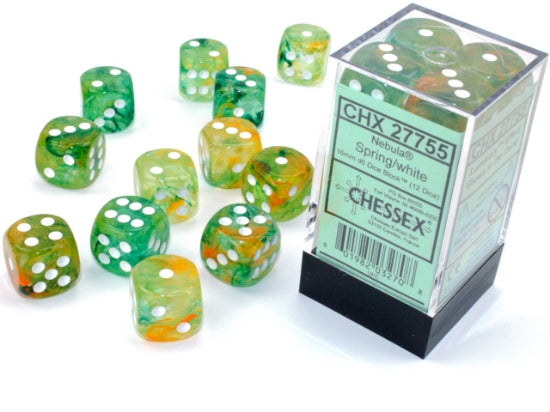 Nebula: 16mm Pip D6 Spring/White (12)