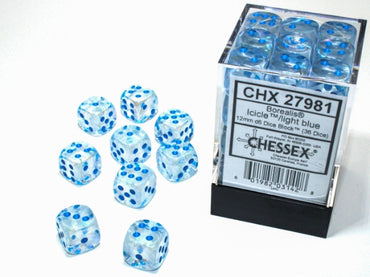 Chessex Borealis 36D6 Icicle/Light Blue 12MM