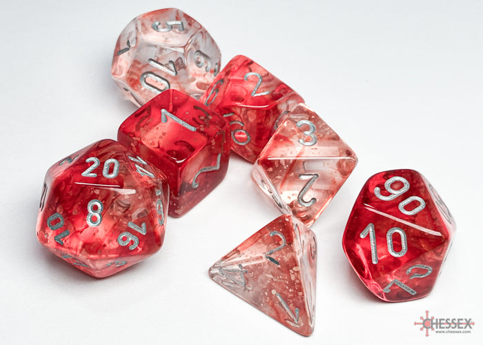 Nebula Red Silver Luminary 7 Die Set