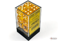 Translucent: 16mm Pip D6 Yellow/White (12)