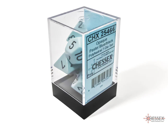 Opaque: Polyhedral 7-Die Set Pastel Blue/Black