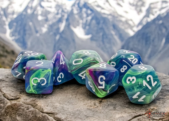 Festive: Mega-hedral Waterlily/white 7-Die Set