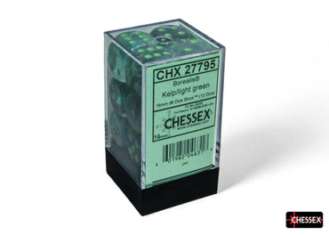 Chessex Borealis 12D6 Kelp/Light Green 16MM
