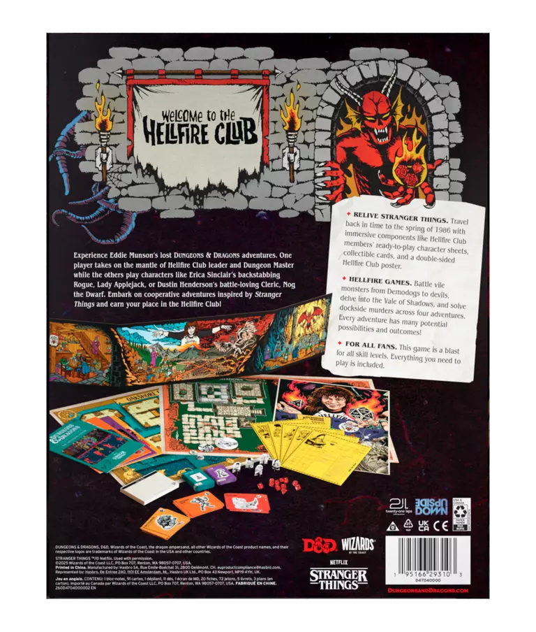 Dungeons & Dragons RPG: Stranger Things - Welcome to the Hellfire Club Box Set