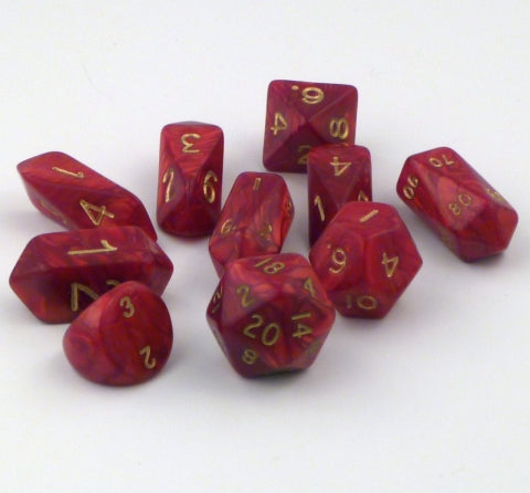 Hybrid Crystal 10-Die Set - Red Pearl