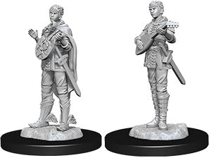 D&D NMM W07 Half-Elf Female Bard unpainted miniature