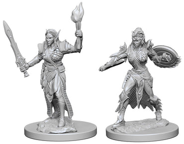 Pathfinder Deep Cuts W01 Elf Female Fighter unpainted miniature