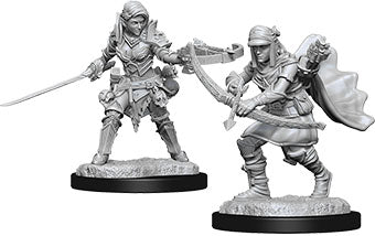 Pathfinder Deep Cuts W07 Half-Elf Female Ranger unpainted miniature