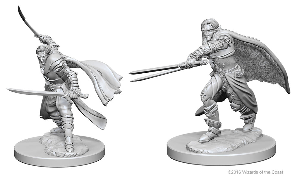 D&D NMM W01 Elf Male Ranger unpainted miniature