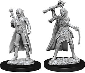 D&D NMM W10 Elf Female Cleric unpainted miniature