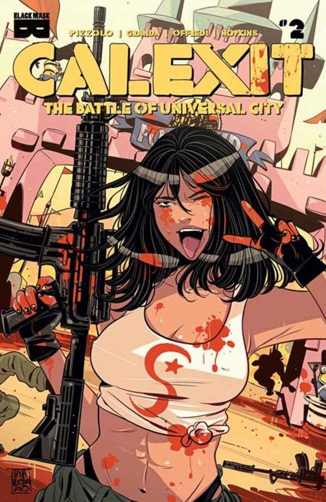 Calexit The Battle Of Universal City #2 (Of 3) Cover B Inc 1:3 Luana Vecchio Variant (Mature)