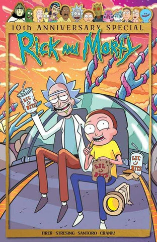 Rick And Morty 10th Anniversary Special #1 (One Shot) Cover A Marc Ellerby Wraparound
