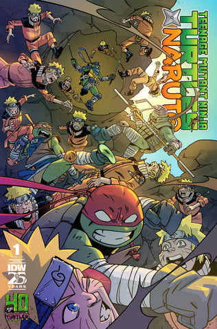 Teenage Mutant Ninja Turtles X Naruto #1 Variant 40th Anniversary (Duncan)