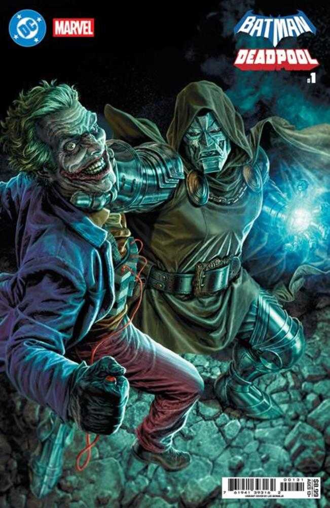 DC Marvel Batman Deadpool #1 (One Shot) Cover C Lee  Bermejo Joker Dr Doom Card Stock Variant