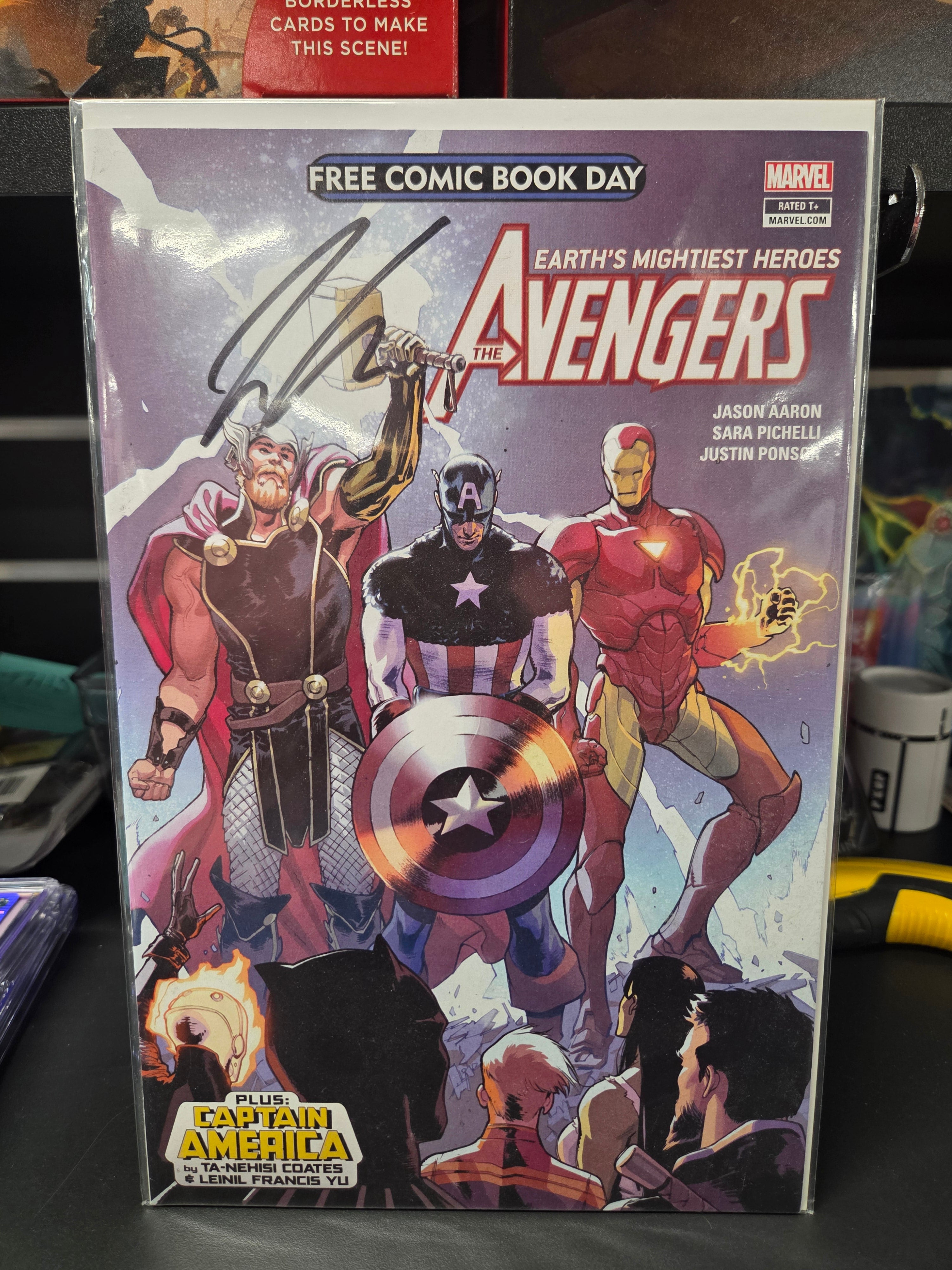 Avengers / Captain America (Free Comic Book Day 2018) Signed by Jason Aaron