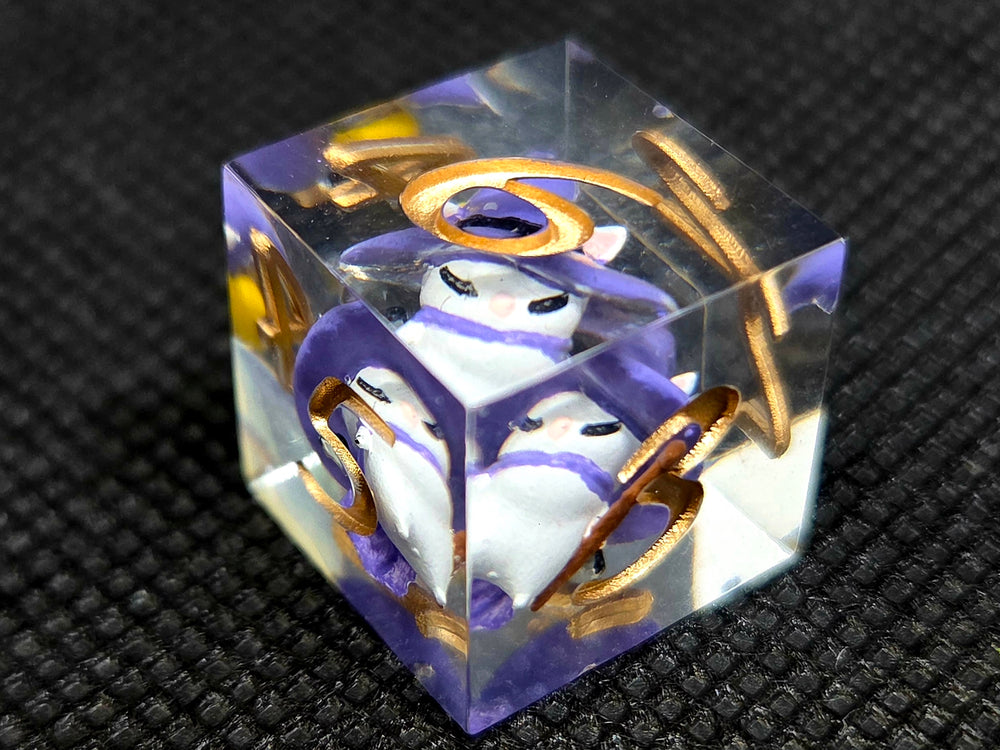 Final Fantasy Good King Moggle Mog XII Hand Painted 7-Die Set (+ Bonus d6)