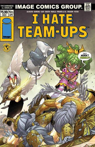 Darkness vs Angelus (One Shot) Cover F Pat Boutin I Hate Fairyland Team Up Variant
