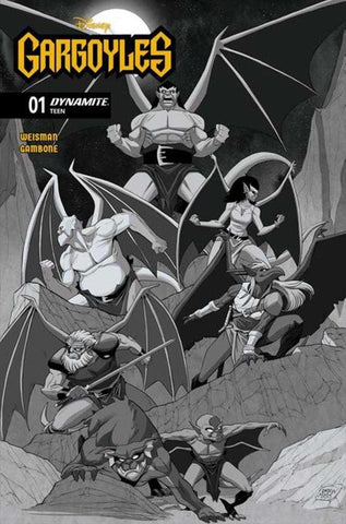 Gargoyles (2026) #1 Cover K Inc 1:15 Drew Moss Line Art Variant