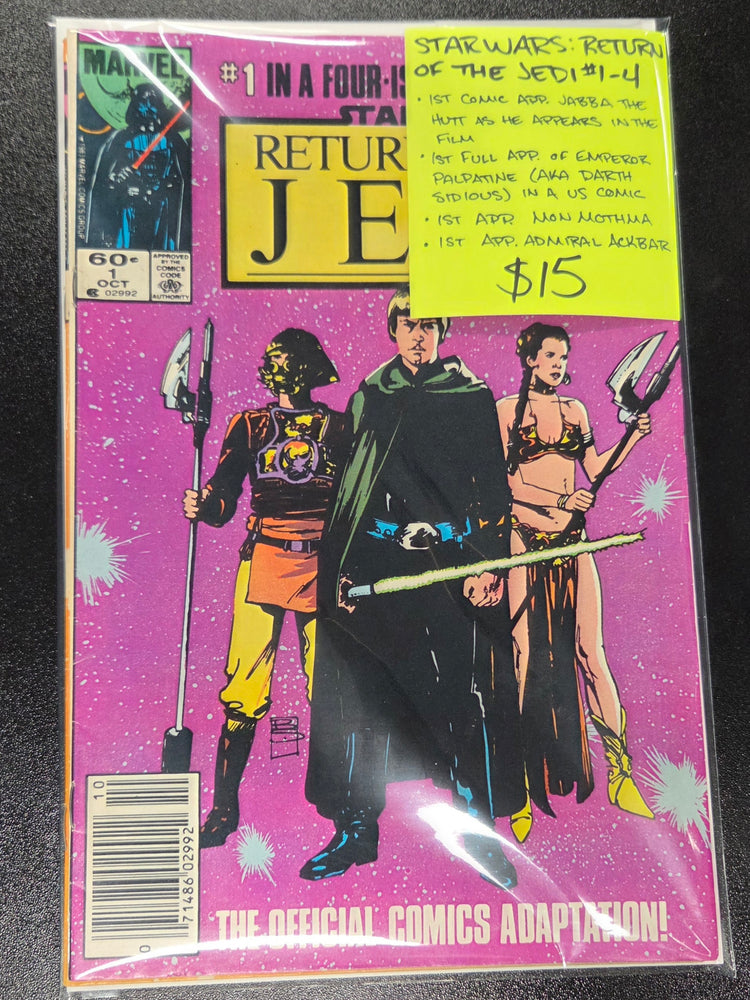 Star Wars: Return of the Jedi #1-4 (1983) Newsstand
