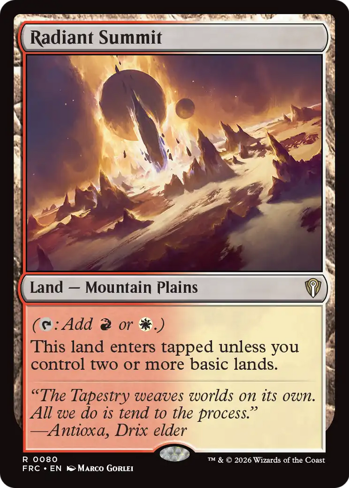 Radiant Summit [Reality Fracture Commander]