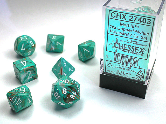 Marble Oxi-Copper White 7 Die Set
