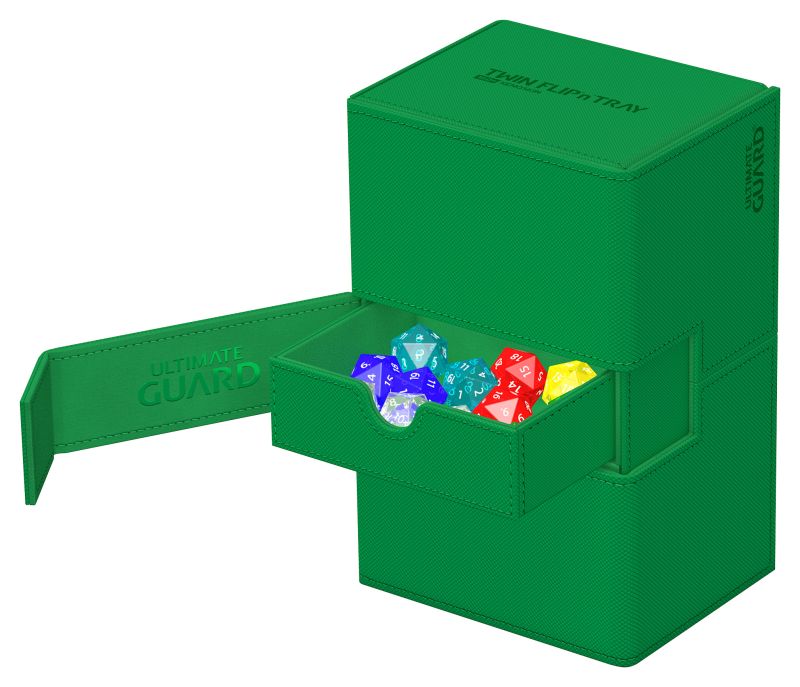Ultimate Guard Twin Flip'n'Tray Deck Case - 160+ - Green