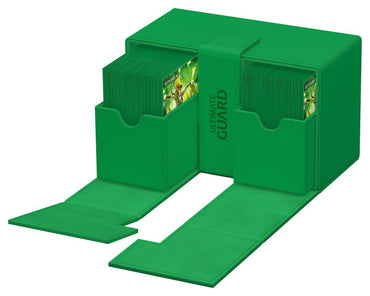 Ultimate Guard Twin Flip'n'Tray Deck Case - 160+ - Green