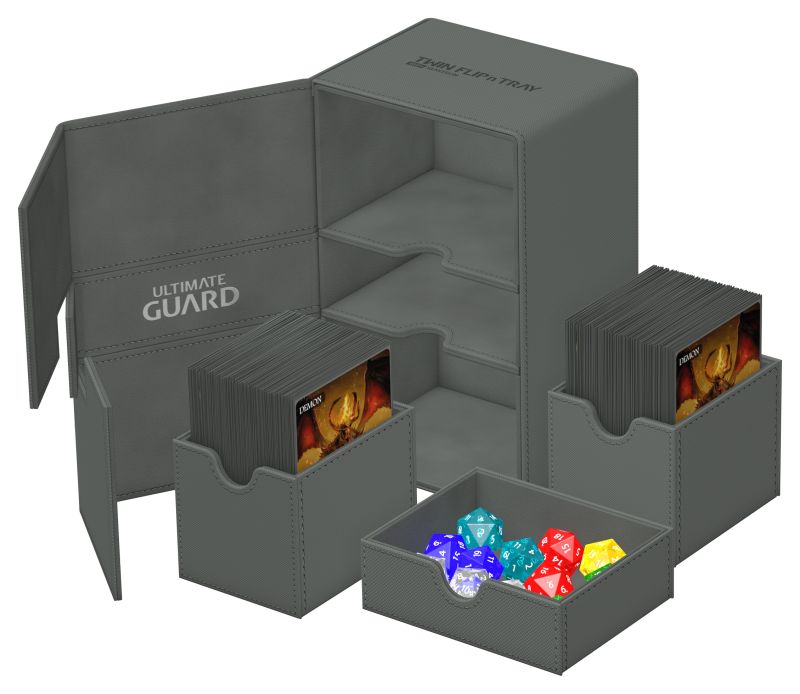 Ultimate Guard Twin Flip'n'Tray Deck Case - 160+ - Grey