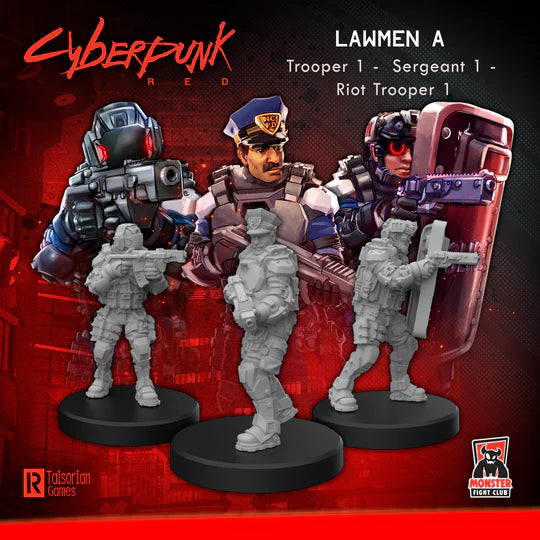 Cyberpunk RED Minis: Lawmen A