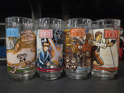 Burger King/Coca-Cola Star Wars Return of the Jedi Cup Set 1983 (All 4)