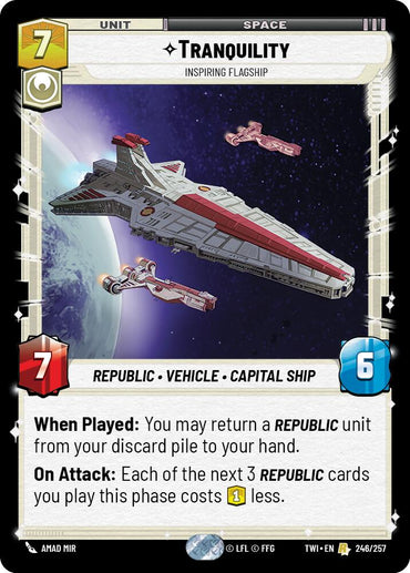 Tranquility - Inspiring Flagship (246/257) (246/257) [Twilight of the Republic]