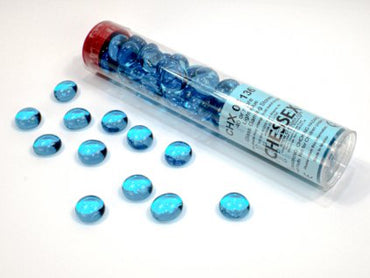 Crystal Light Blue Glass Stones in 5.5 inch Tube (40)